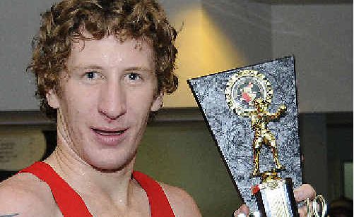 Winner: Ballina boxer Luke Hall after his win in the bout on the card on Saturday night. Winner: Ballina boxer Luke Hall after his win in the bout on the card on Saturday night.